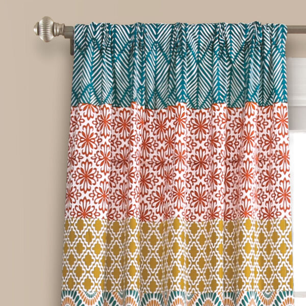 Lush Decor Bohemian Stripe 52 X 95 In, Lush Decor Boho Stripe Shower Curtain
