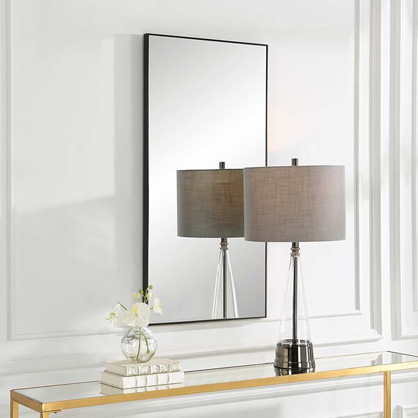 Linden Black Frame 20 In. x 40 In. Wall Mirror, image 4