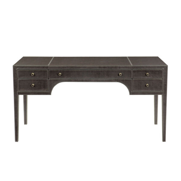 Clarendon Vienna Walnut Wood and Bonded Leather Desk, image 3