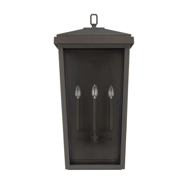 Donnelly Oil Rubbed Bronze 16-Inch Three-Light Outdoor Wall Lantern, image 1