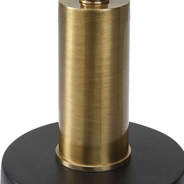 Spector Brushed Brass and Satin Black Accent Table, image 3