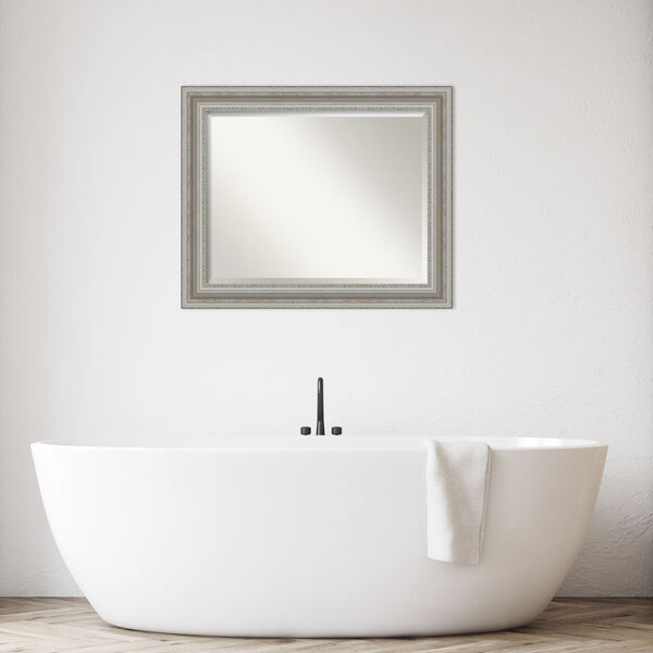 Parlor Silver 34W X 28H-Inch Bathroom Vanity Wall Mirror, image 3