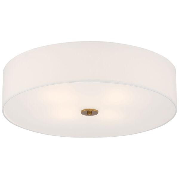 Mid Town Brass-Antique and Satin Four-Light LED Flush Mount, image 4