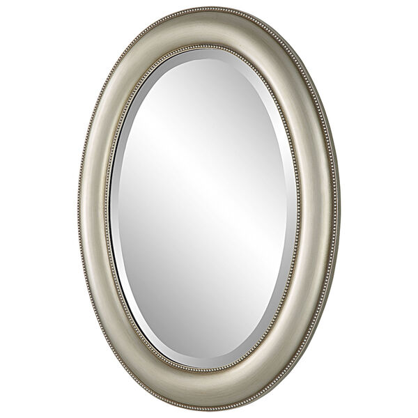 Aster Metallic Silver Oval Wall Mirror, image 4