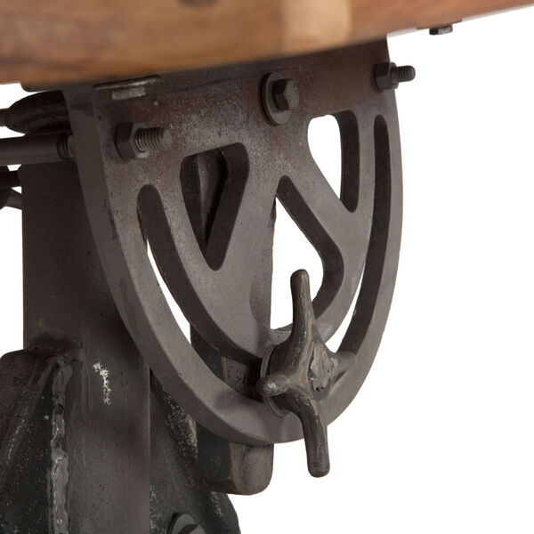 Artezia Teak Wood and Iron Drafting Desk, image 6