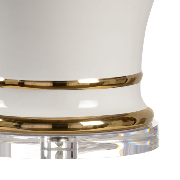 Shayla Copas White Glaze and Metallic Gold One-Light Table Lamp, image 2