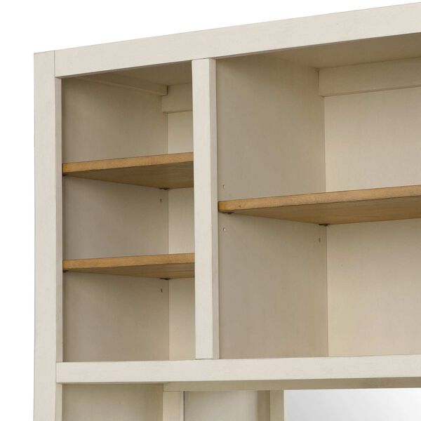 Natural Four Drawer Coffee Bar with Shelve, image 4