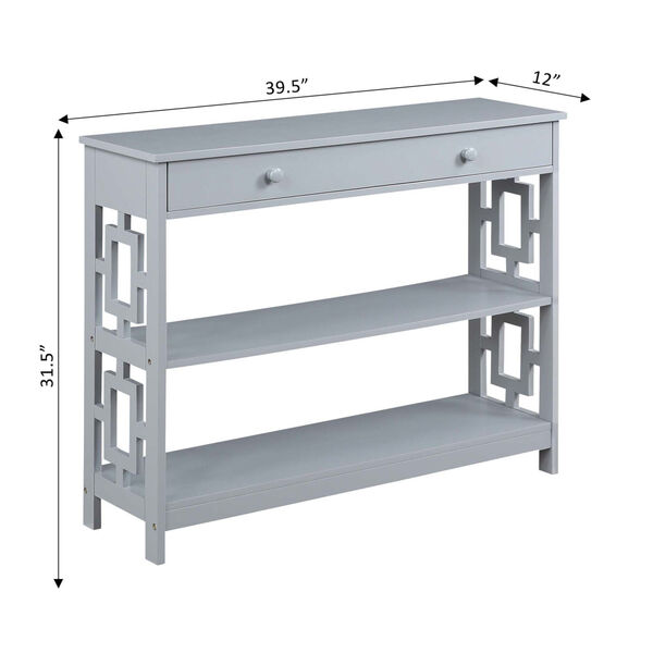 Town Square Gray Accent Console Table, image 6