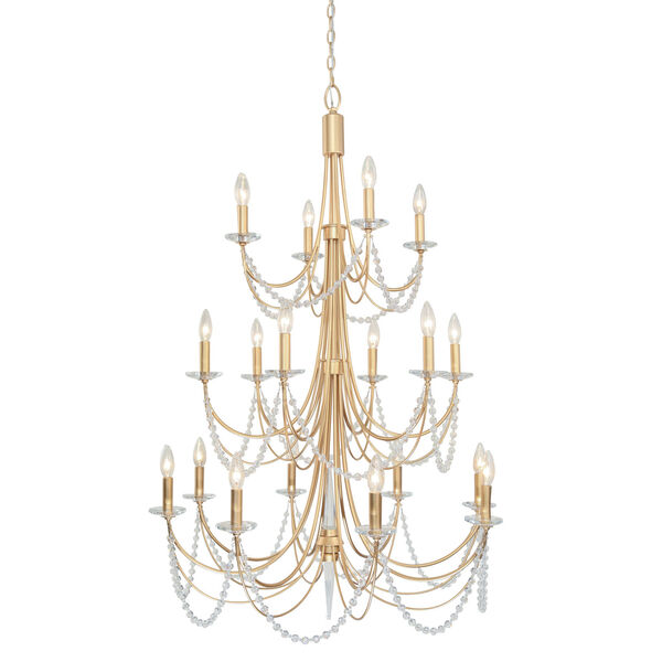 Brentwood French Gold 18-Light Chandelier, image 1