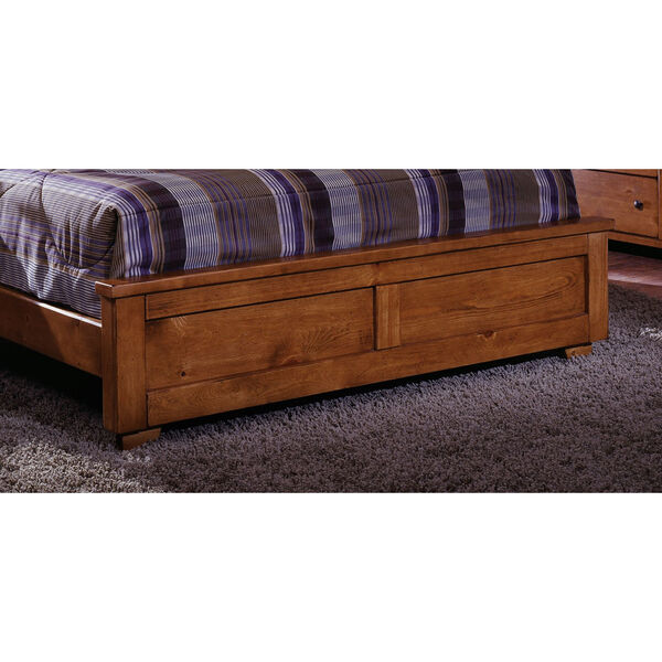 Diego Cinnamon Pine Queen Complete Bed, image 4