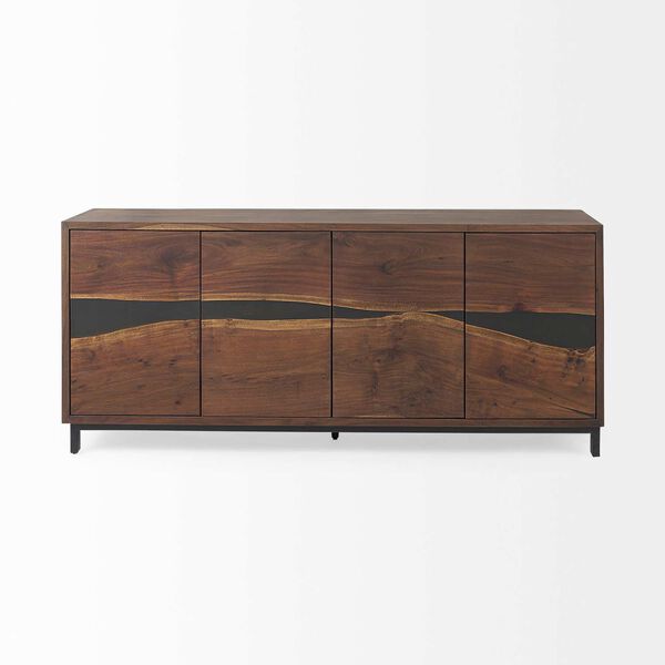 Hemlock Brown Wood Sideboard, image 2