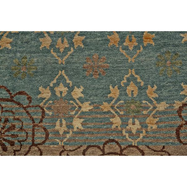Qing Blue Green Brown Area Rug, image 4