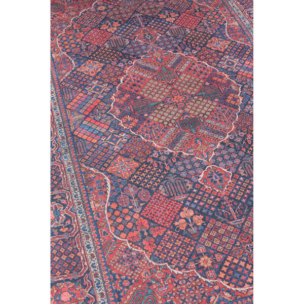 Afshar Navy and Red Runner: 2 Ft. 3 In. x 7 Ft. 6 In., image 3