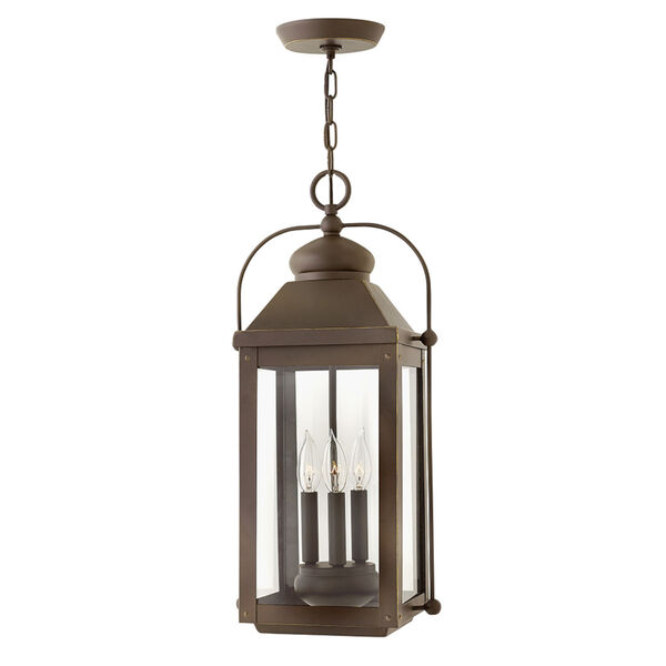 Anchorage Light Oiled Bronze 11-Inch Three-Light Outdoor Hanging Pendant, image 3