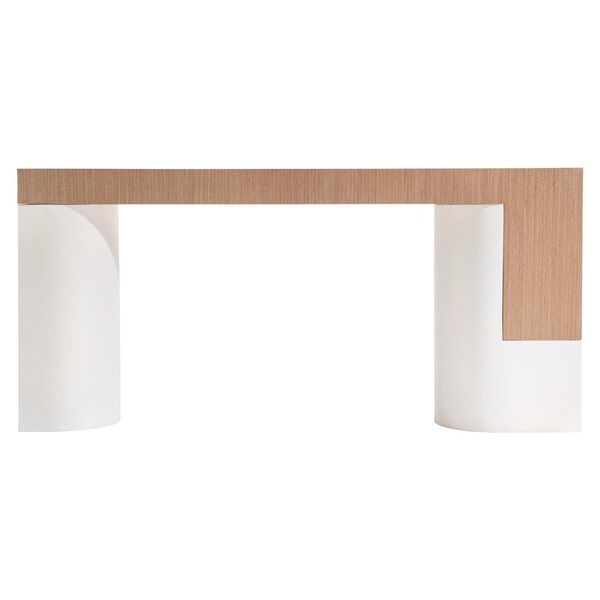Modulum White and Natural Console Table, image 5