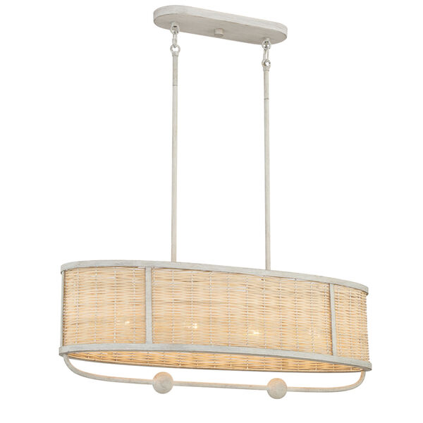 Comparelli Off White Four-Light Chandelier, image 1