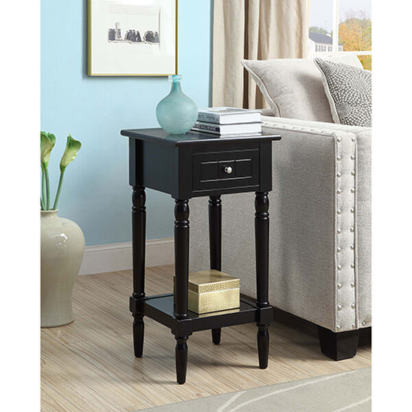 French Country Black Khloe Accent Table, image 1