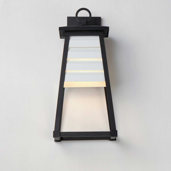 Shutters White Black One-Light Outdoor Wall Sconce, image 3
