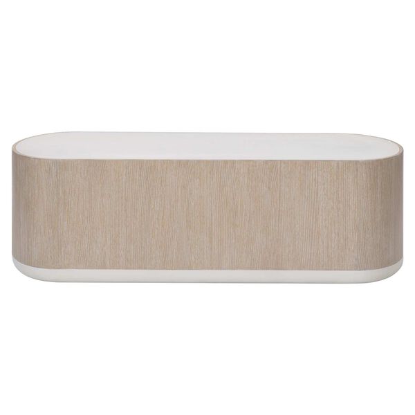 Solaria White and Natural Cocktail Table, image 1