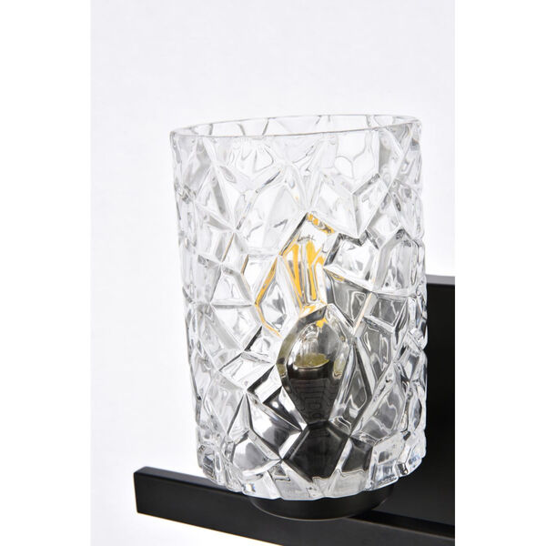 Cassie Black and Clear Shade One-Light Bath Vanity, image 6