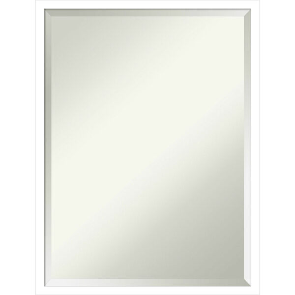 Svelte White 19W X 25H-Inch Bathroom Vanity Wall Mirror, image 1