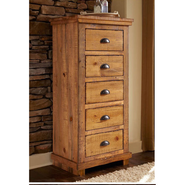 Willow Distressed Pine Lingerie Chest, image 1
