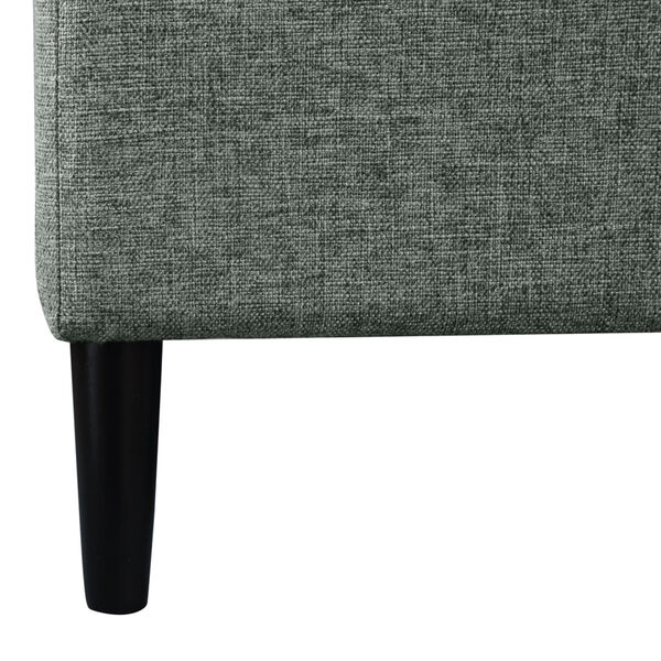 Designs4Comfort Light Charcoal Gray Fabric Magnolia Storage Ottoman with Reversible Trays, image 5
