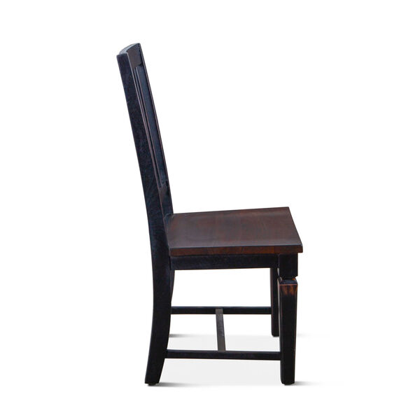 Aureille Dark Walnut And Black Rub Dining Chair, Set Of 2, image 4