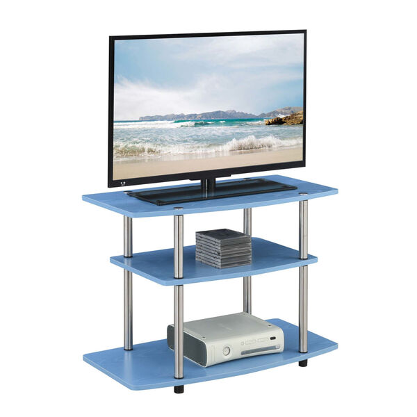 Designs2Go Blue Three-Tier TV Stand, image 2