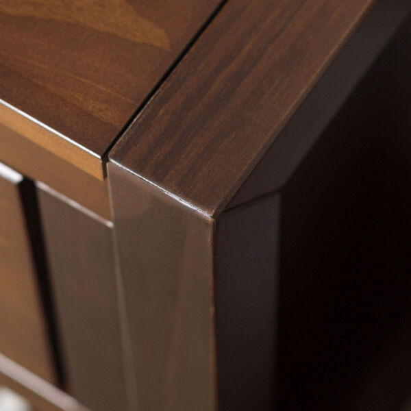 Lydia Walnut Nightstand with One Drawer, image 2