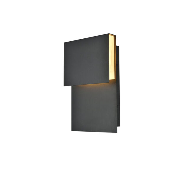 Raine Black 90 Lumens Eight-Light LED Outdoor Wall Sconce, image 2