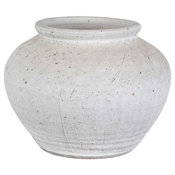 Floreana White Round Vase, image 6