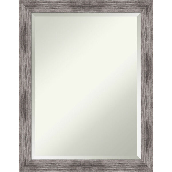 Pinstripe Gray 22W X 28H-Inch Bathroom Vanity Wall Mirror, image 1