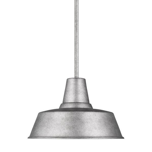 Barn Weathered Pewter Nine-Inch One-Light Outdoor Pendant, image 2