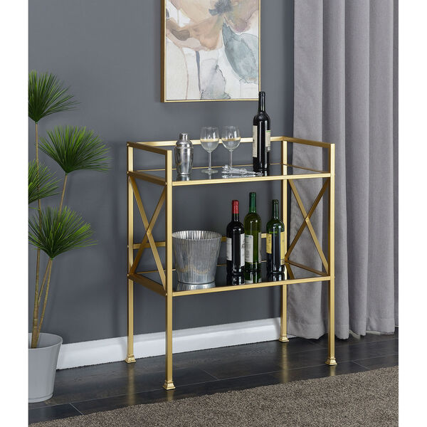 Gold Coast Mirror and Gold Bar Hall Table, image 1