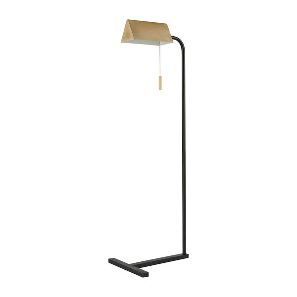 Argentat Black and Chrome One-Light Floor Lamp, image 2