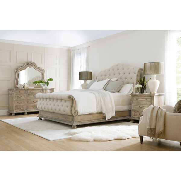 Castella Brown Tufted Bed, image 5