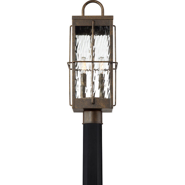 Ward Gilded Bronze Two-Light Outdoor Post Lantern, image 5