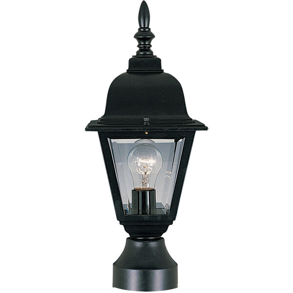 Builder Cast Black One-Light Six-Inch Outdoor Post, image 1