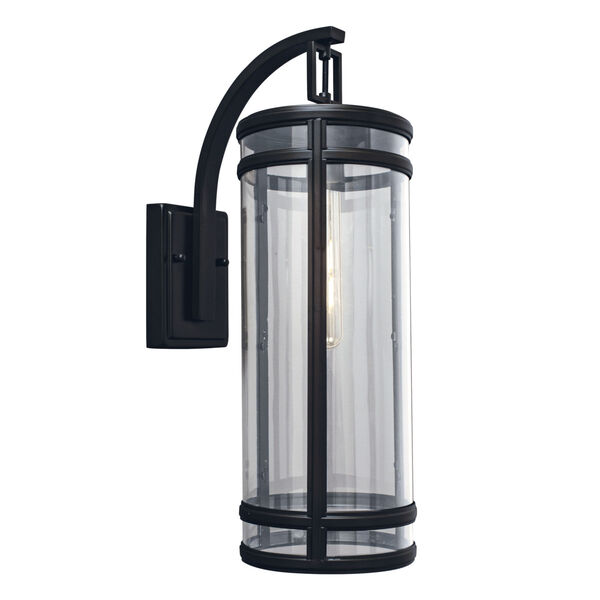 New Yorker Acid Dipped Black One-Light Outdoor Wall Mount, image 1