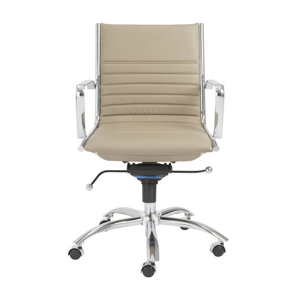 Dirk Taupe 27-Inch Low Back Office Chair, image 1