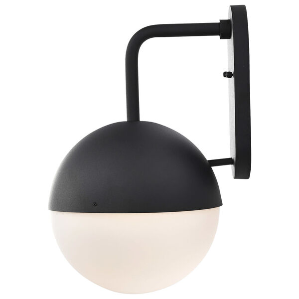 Atmosphere Matte Black LED Outdoor Wall Mount with White Opal Glass, image 3