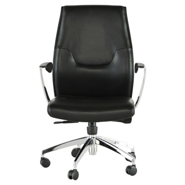 Klause Black and Silver Office Chair, image 2