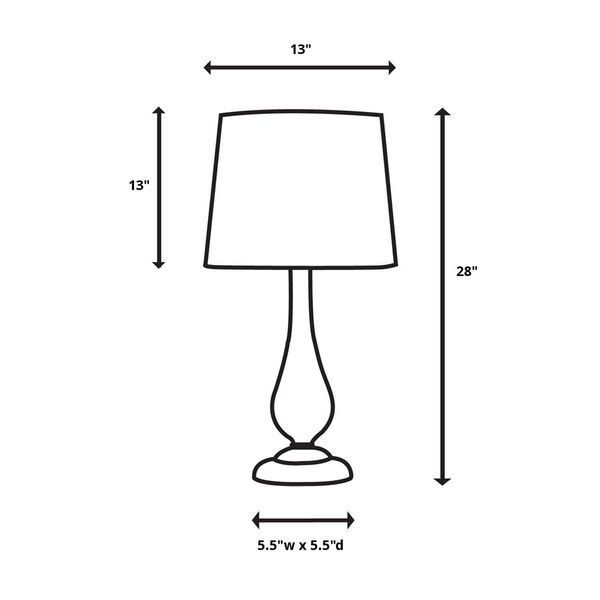 Linden Blue 27-Inch One-Light Table Lamp, image 7