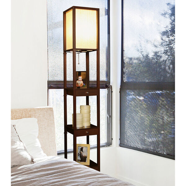 Maxwell LED Floor Lamp with Drawer, image 3