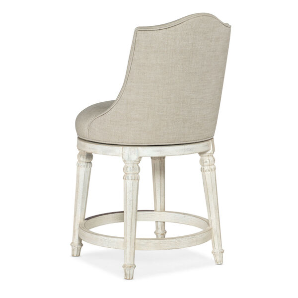 Traditions Soft White Counter Stool, image 2