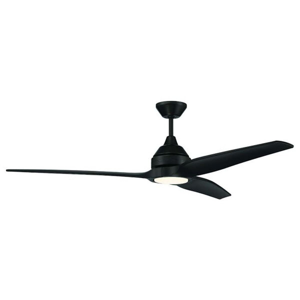 Limerick Flat Black 60-Inch LED Ceiling Fan, image 1