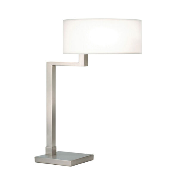 Quadratto Satin Nickel Swing Table Lamp, image 1