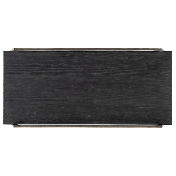 Chapman Charred Black and Pewter Shou Sugi Ban Rectangle Cocktail Table, image 5
