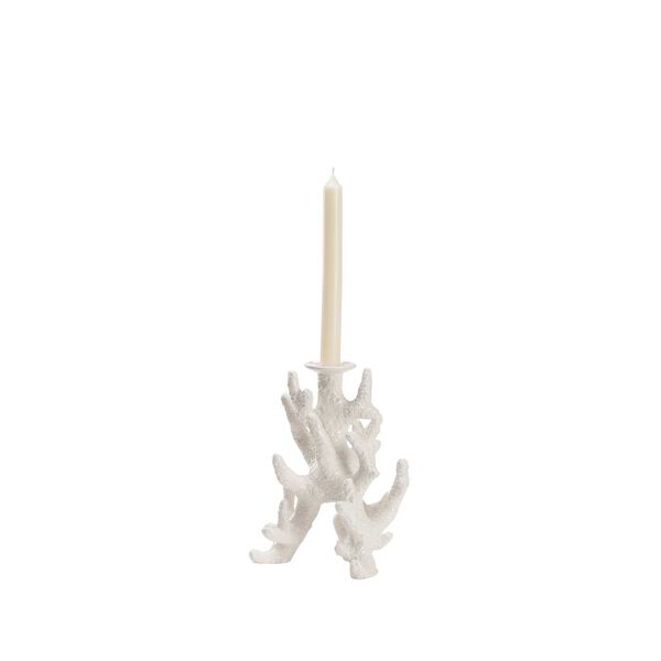 White Glaze Small Candleholder, image 10